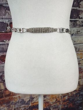 Crystal Embellished Chain Link Belt
